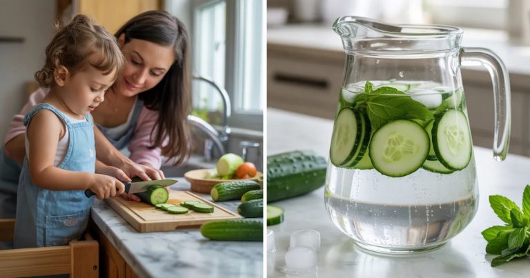 Cucumber Mint Infused Water to Help You Drink More Water Daily